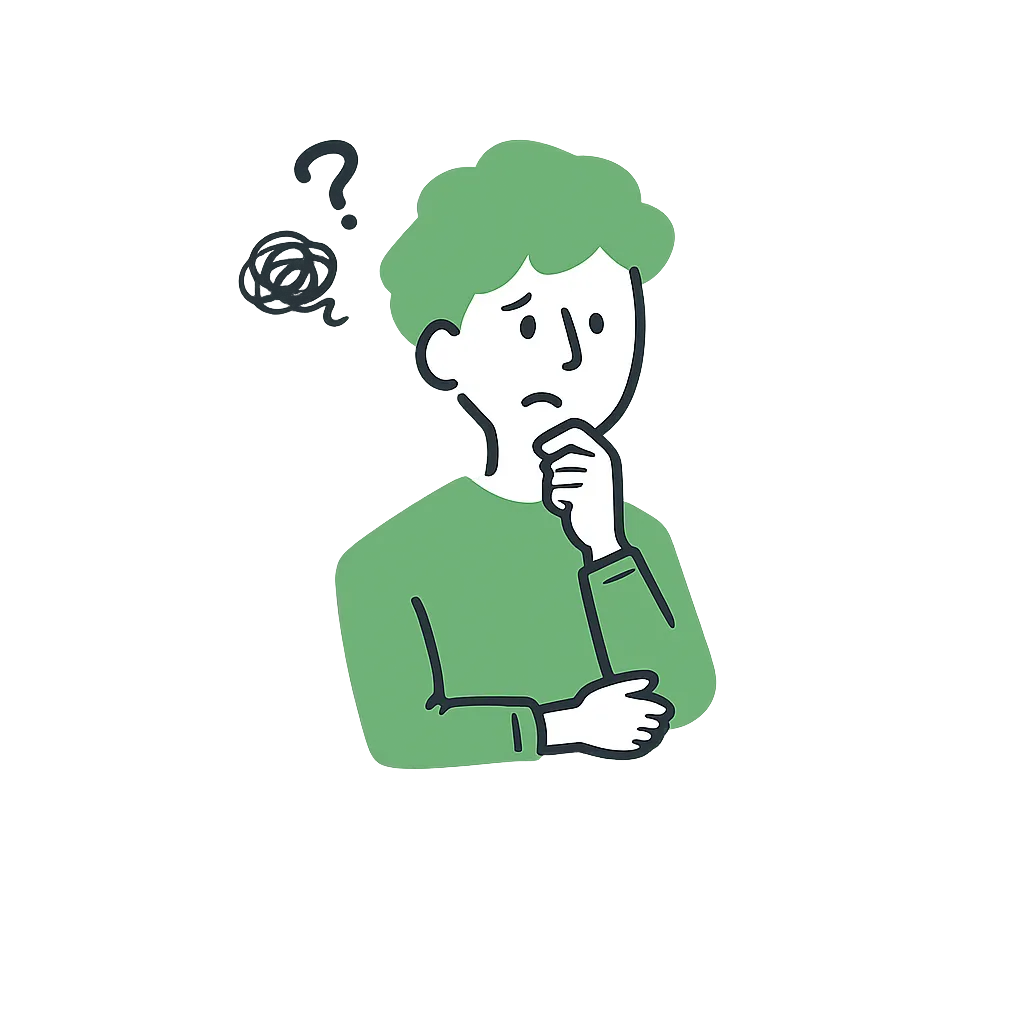 お悩みのイラスト